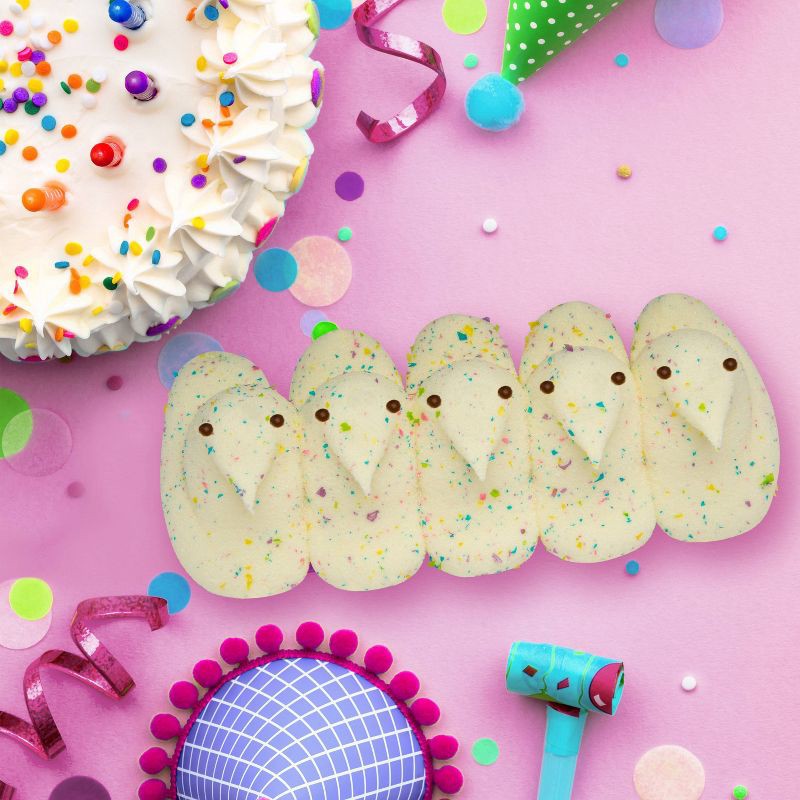 slide 3 of 6, Peeps Easter Party Cake Marshmallow Chicks - 4.5oz/15ct, 4.5 oz, 15 ct