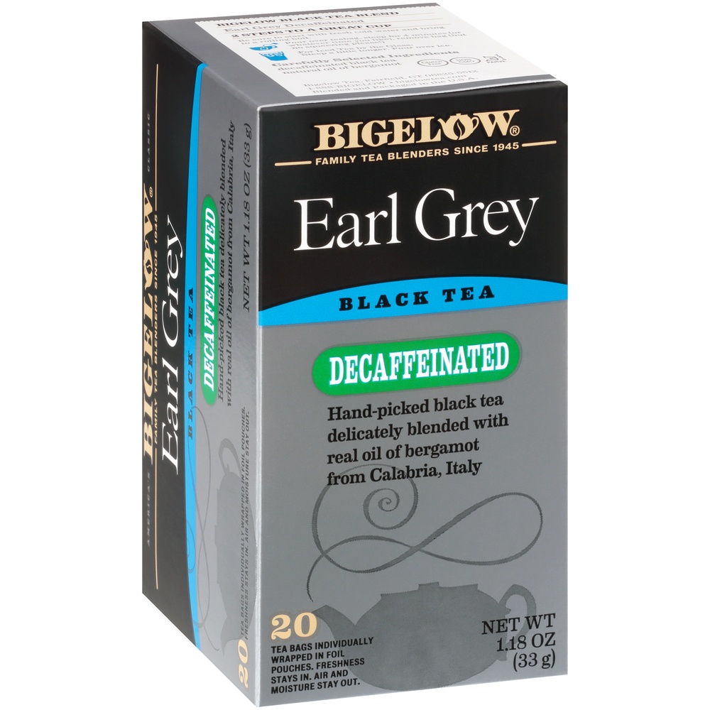 slide 2 of 7, Bigelow Decaffeinated Earl Grey Black Tea, 20 ct