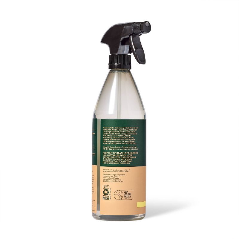 slide 4 of 4, Lemon & Mint Wood Surface Cleaner - 28 fl oz - Everspring™, 28 fl oz