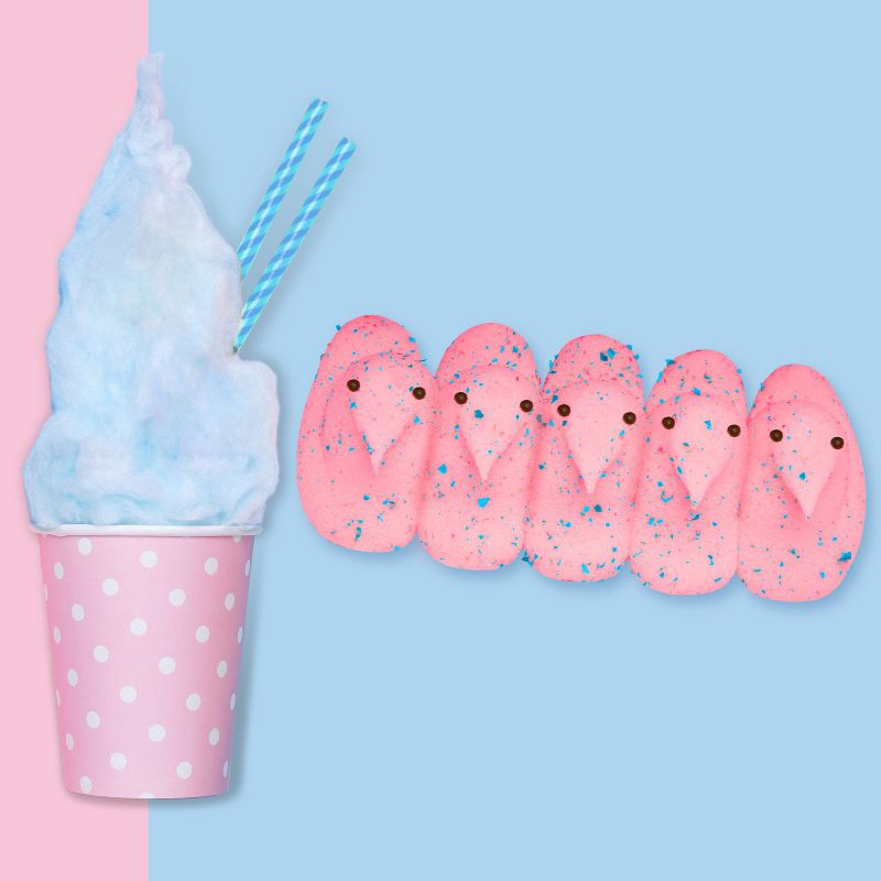 slide 4 of 5, Peeps Easter Cotton Candy Chicks - 4.5oz/15ct, 4.5 oz, 15 ct