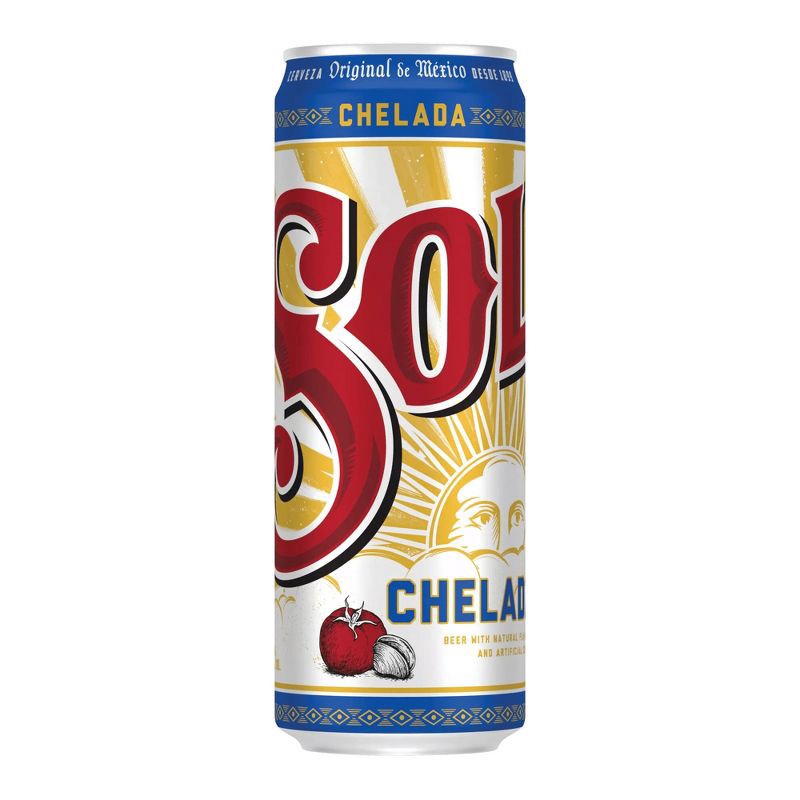 slide 8 of 8, SOL Cerveza Sol Chelada Beer - 24 fl oz Can, 24 fl oz