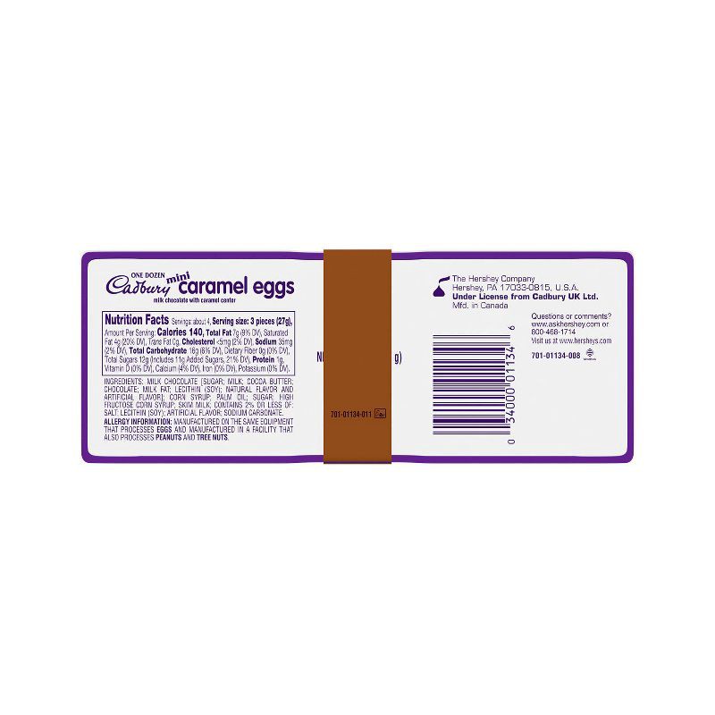 slide 4 of 6, Cadbury Mini Caramel Milk Chocolate Eggs Easter Candy Tray - 12ct/3.8oz, 12 ct; 3.8 oz