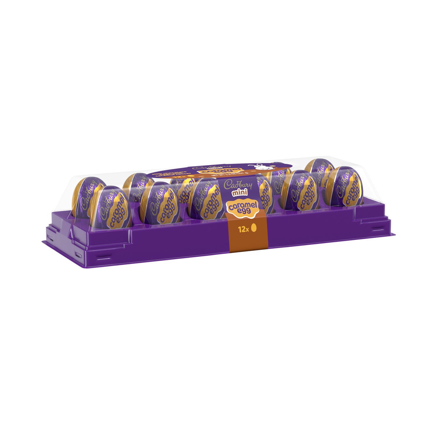 slide 1 of 6, Cadbury Mini Caramel Milk Chocolate Eggs Easter Candy Tray - 12ct/3.8oz, 12 ct; 3.8 oz