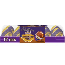 Cadbury Mini Caramel Milk Chocolate Eggs Easter Candy Tray - 12ct/3.8oz