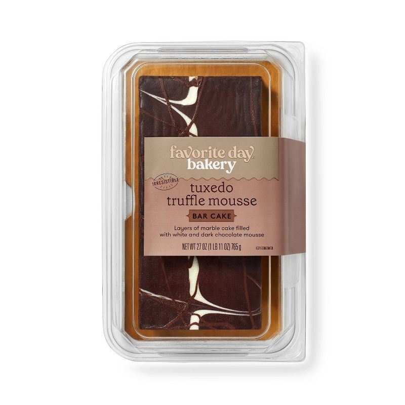 slide 1 of 4, Tuxedo Truffle Mousse Bar Cake - 27oz - Favorite Day™, 27 oz
