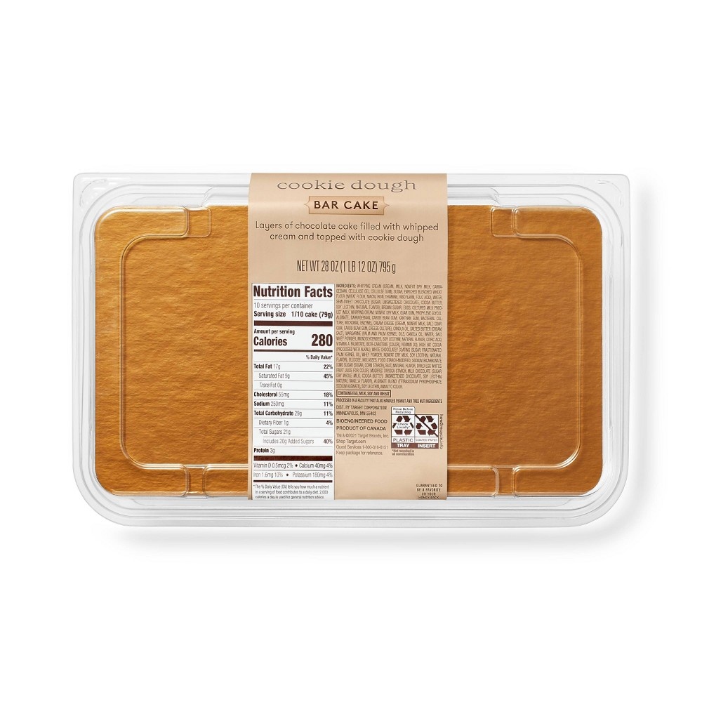 slide 2 of 4, Cookie Dough Bar Cake - 28oz - Favorite Day, 28 oz