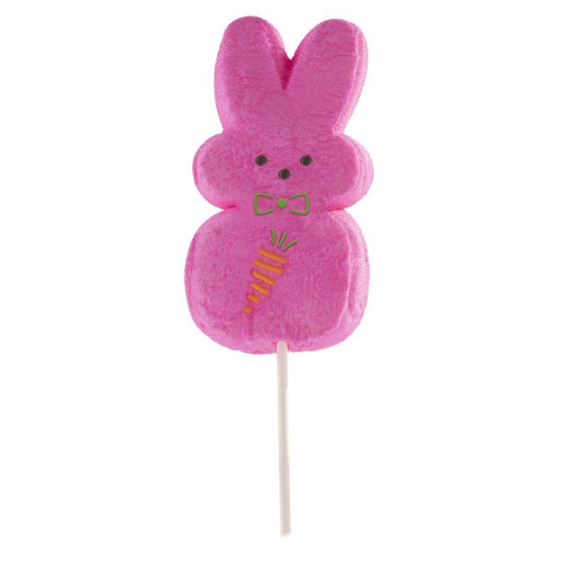 slide 2 of 5, Peeps Pink Marshmallow Easter Bunny Lollipop - 1.5oz, 1.5 oz