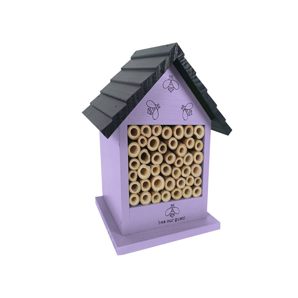 slide 1 of 1, Bambeco Bee House - Purple, 8 in