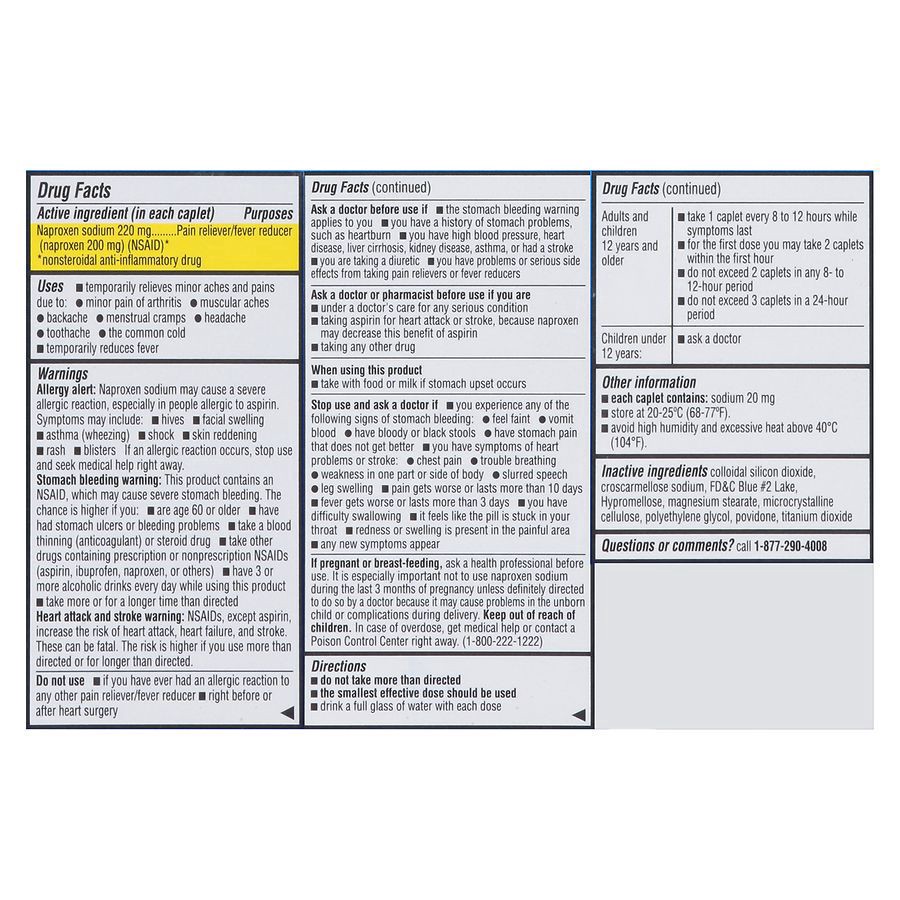 slide 2 of 5, Walgreens Naproxen Sodium Caplets, 90 ct