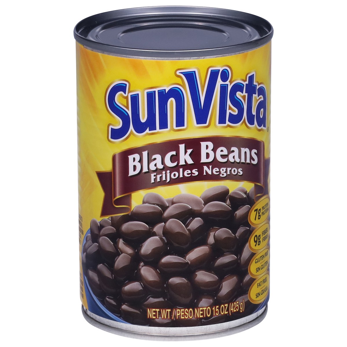 slide 6 of 9, SunVista Black Beans 15 oz, 15 oz