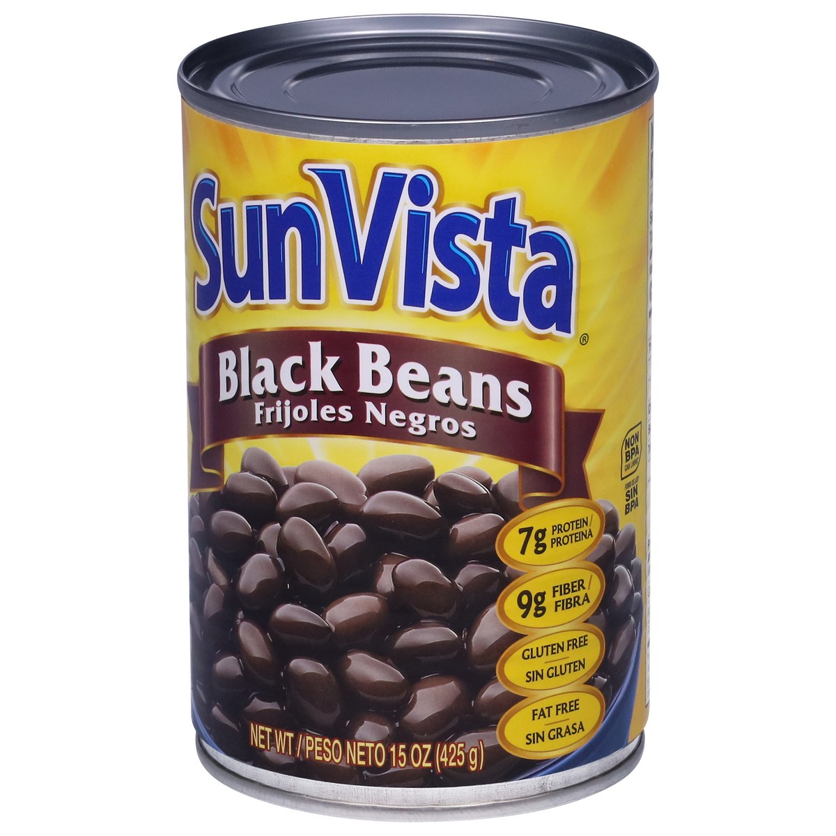 slide 5 of 9, SunVista Black Beans 15 oz, 15 oz