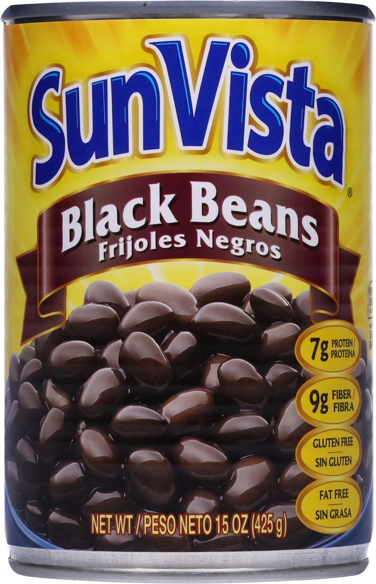 slide 9 of 9, SunVista Black Beans 15 oz, 15 oz