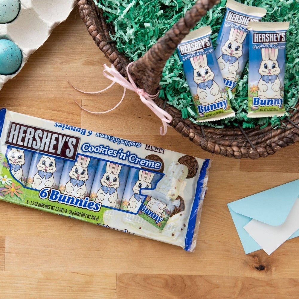 slide 4 of 6, Hershey's Cookies and Creme Easter Bunny, 6 ct; 7.2 oz