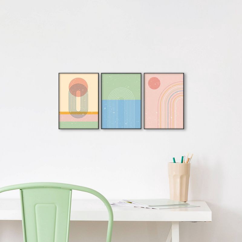 slide 4 of 4, (Set of 3) 5" x 7" Format Frames Black - Room Essentials™: Durable Plastic, Glass Front, Wall/Table Display, 1 ct