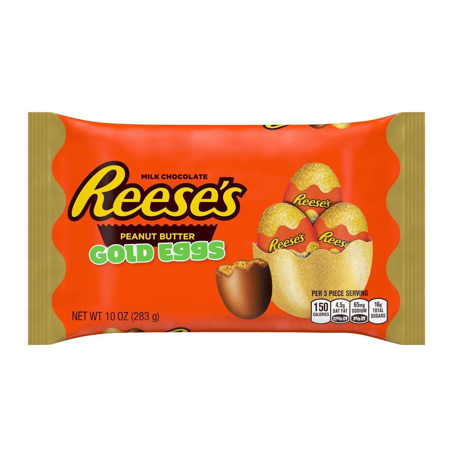 slide 1 of 3, Reese's Reese&#39;s Easter Peanut Butter Golden Eggs, 10 oz