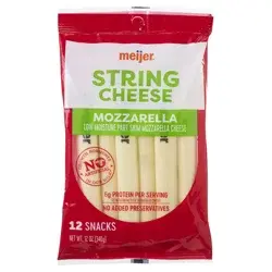 Meijer Mozzarella String Cheese