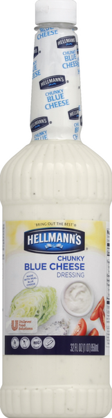 slide 1 of 1, Hellmann's Classic Blue Cheese Salad Bar Bottle, 32 oz