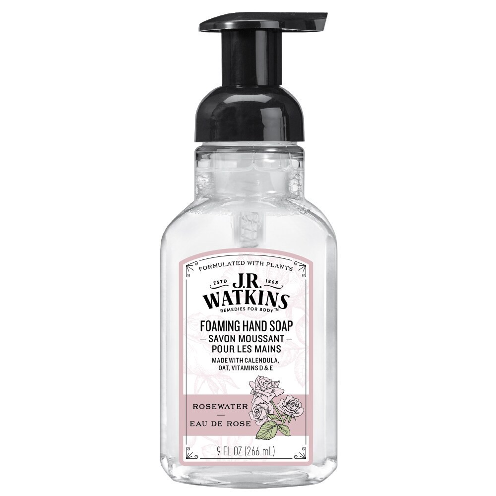 slide 2 of 2, J.R. Watkins Foaming Hand Soap - Rosewater, 9 fl oz