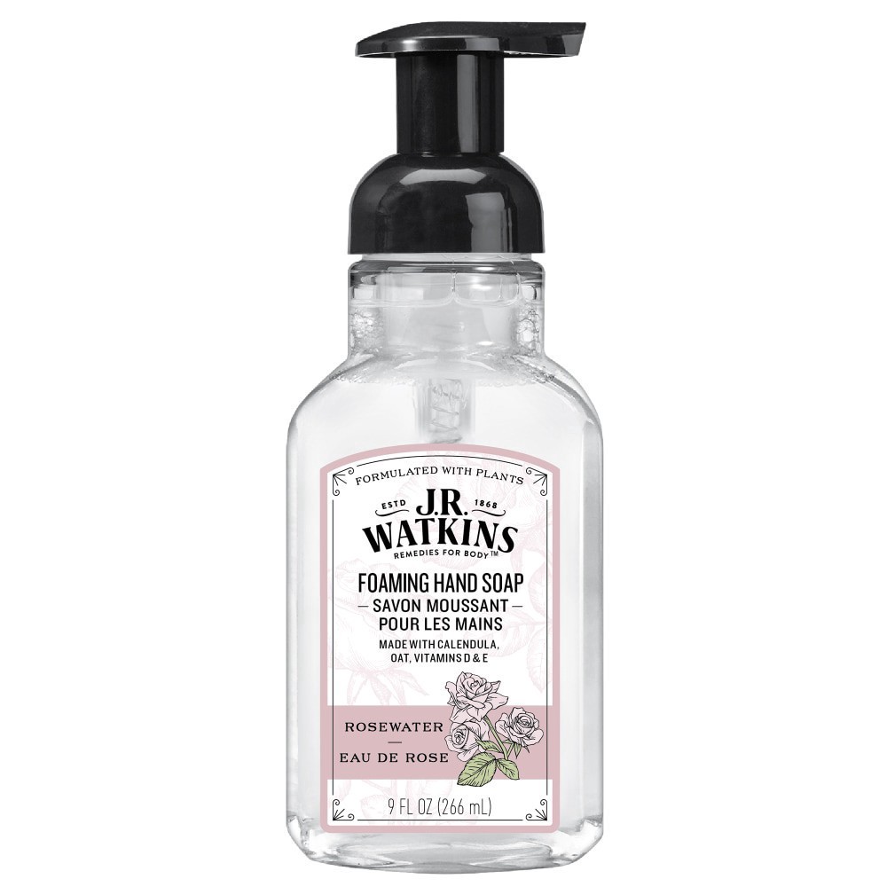 slide 1 of 2, J.R. Watkins Foaming Hand Soap - Rosewater, 9 fl oz