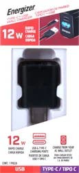 Energizer Type-C + USB Wall Charger 1 ea