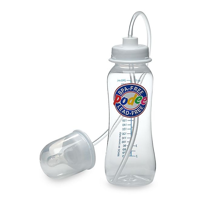 slide 1 of 1, Podee Hands Free Baby Bottle System, 1 ct