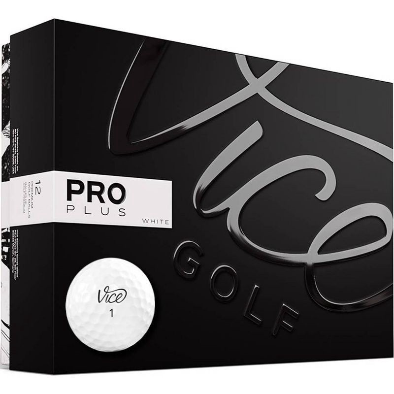 slide 1 of 4, Vice Golf Vice Pro Plus Golf Balls White - 12pk, 12 ct