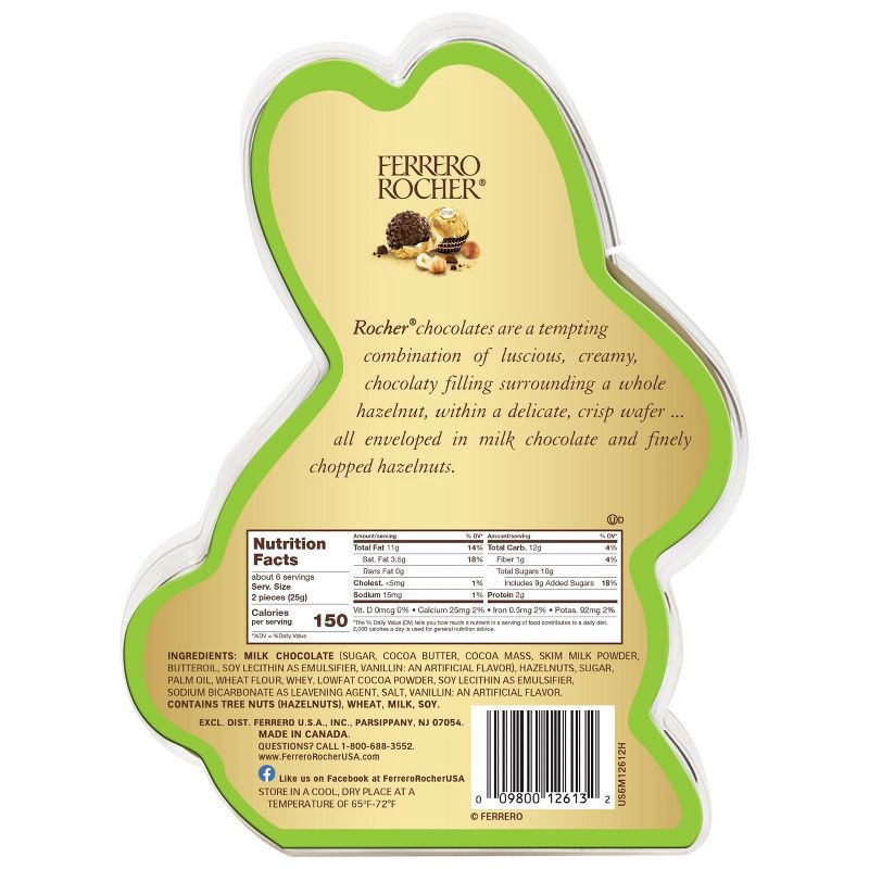 slide 6 of 7, Ferrero Rocher Easter Hazelnut Chocolates Bunny - 5.7oz/13ct, 5.7 oz, 13 ct