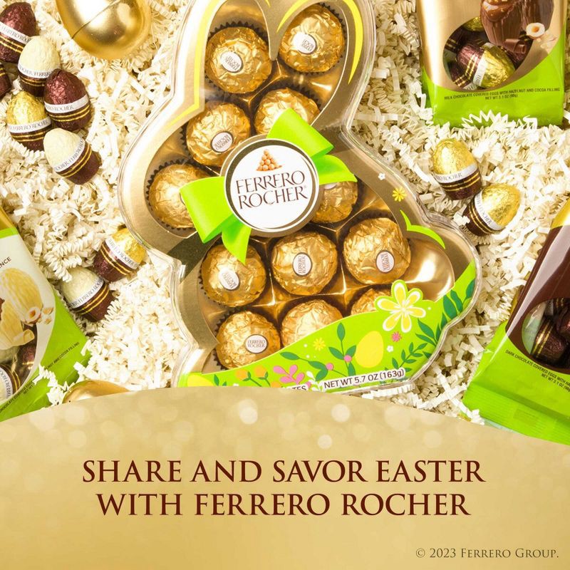 slide 2 of 7, Ferrero Rocher Easter Hazelnut Chocolates Bunny - 5.7oz/13ct, 5.7 oz, 13 ct