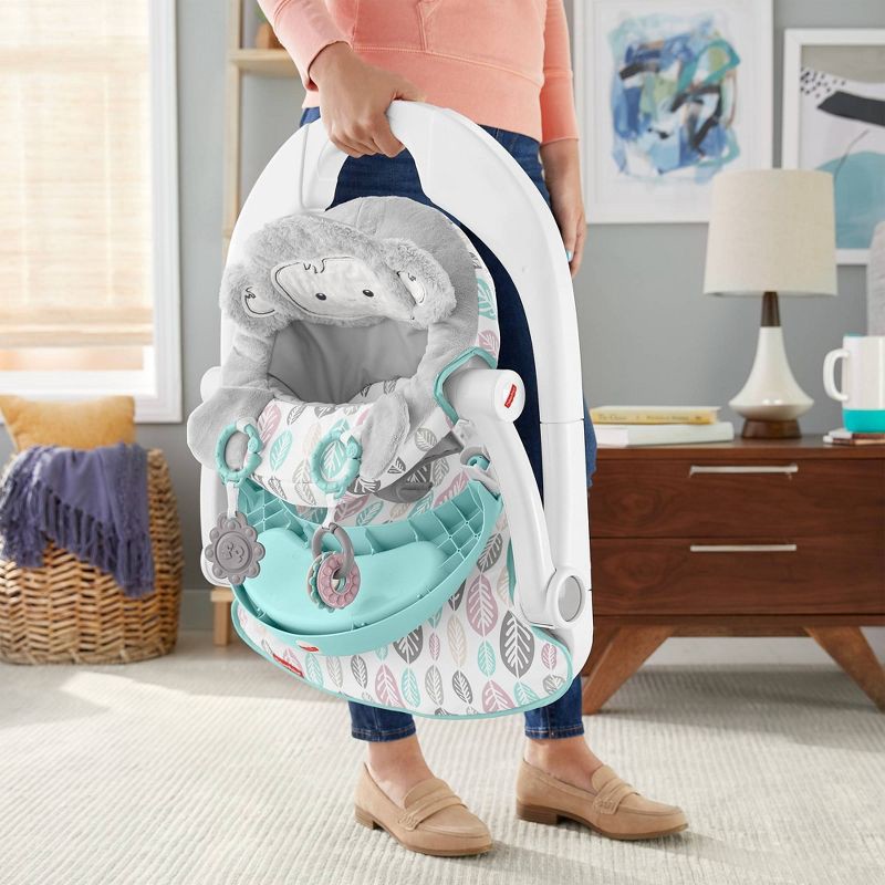 slide 6 of 6, Fisher-Price SnugaMonkey Sit Me Up Floor Seat, 1 ct