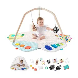 Lovevery The Play Gym: Encourages Color Recognition, Developmental Toys, Multiple Position Options, Multiple Textures
