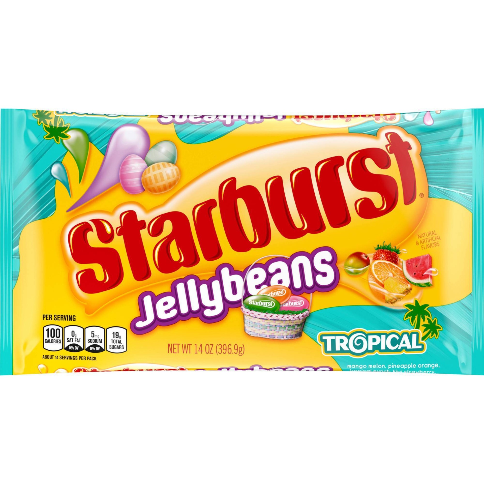 slide 1 of 4, Starburst Easter Tropical Jellybeans, 14 oz