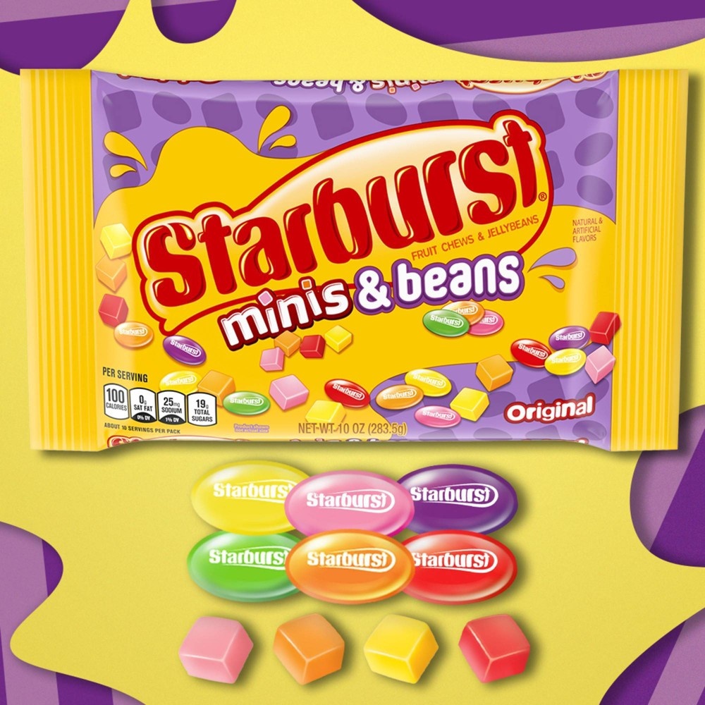 slide 2 of 4, Starburst Easter Original Minis & Beans, 10 oz