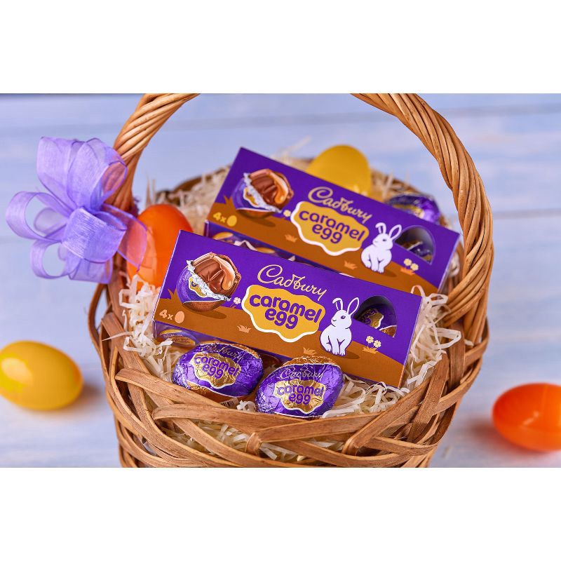 slide 3 of 8, Cadbury Caramel Milk Chocolate Egg Easter Candy - 4.8oz/4ct, 4 ct; 4.8 oz