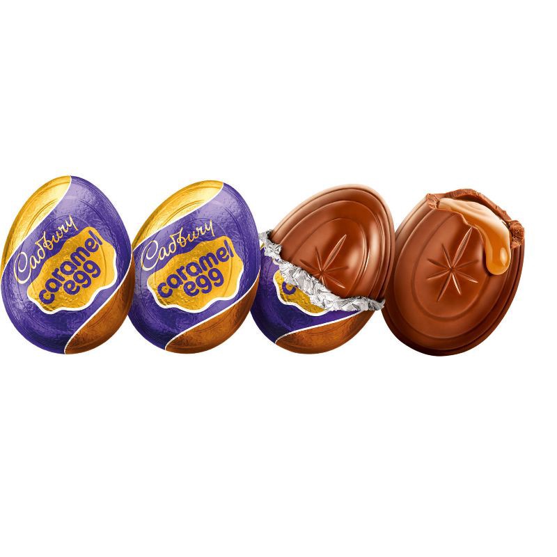slide 5 of 8, Cadbury Caramel Milk Chocolate Egg Easter Candy - 4.8oz/4ct, 4 ct; 4.8 oz