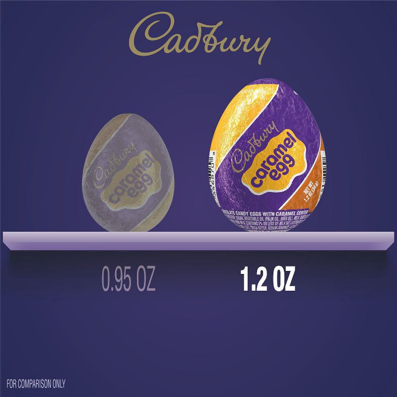 slide 7 of 8, Cadbury Caramel Milk Chocolate Egg Easter Candy - 4.8oz/4ct, 4 ct; 4.8 oz
