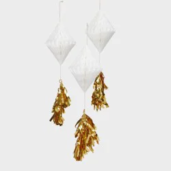 Tassel Honeycomb White/Gold - Spritz™