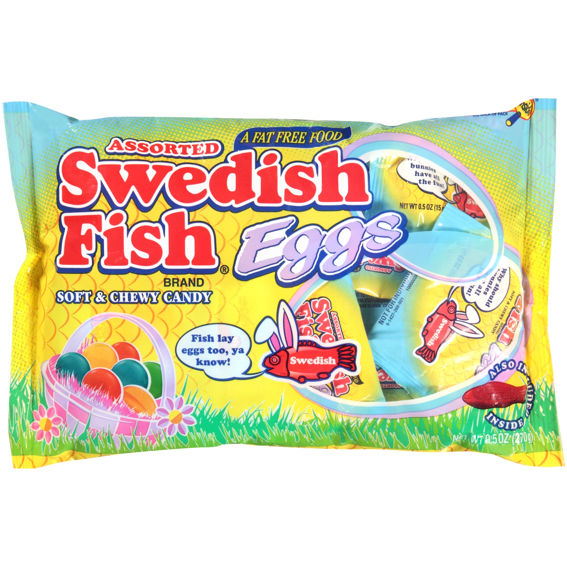 slide 2 of 2, Swedish Fish Easter Eggs Treat Size Bag, 9.5 oz