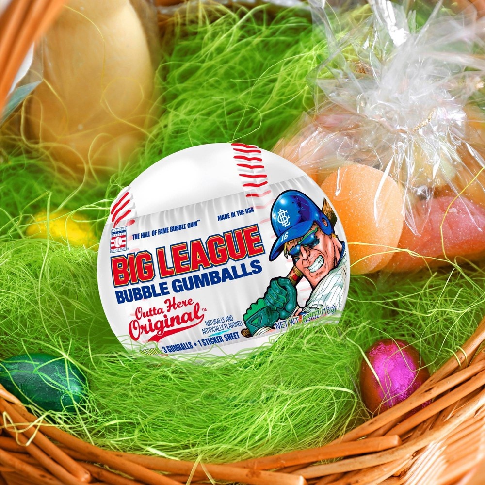 slide 3 of 3, Big League Chew Easter Baseball, 0.63 oz