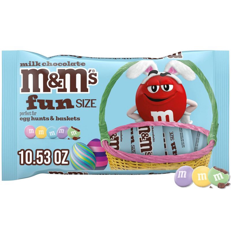 slide 1 of 10, M&M's Easter Milk Chocolate Candies Fun Size - 10.53oz, 10.53 oz