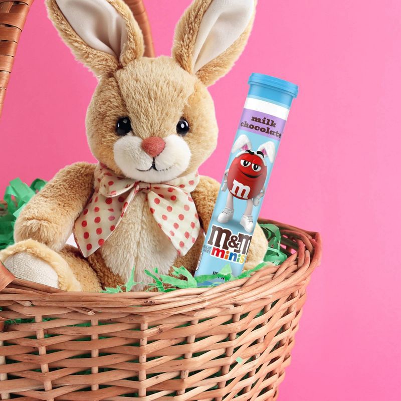 slide 6 of 9, M&M's Easter Candy Milk Chocolate Minis MegaTube - 1.77oz, 1.77 oz