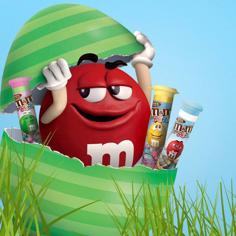 slide 7 of 9, M&M's Easter Candy Milk Chocolate Minis MegaTube - 1.77oz, 1.77 oz