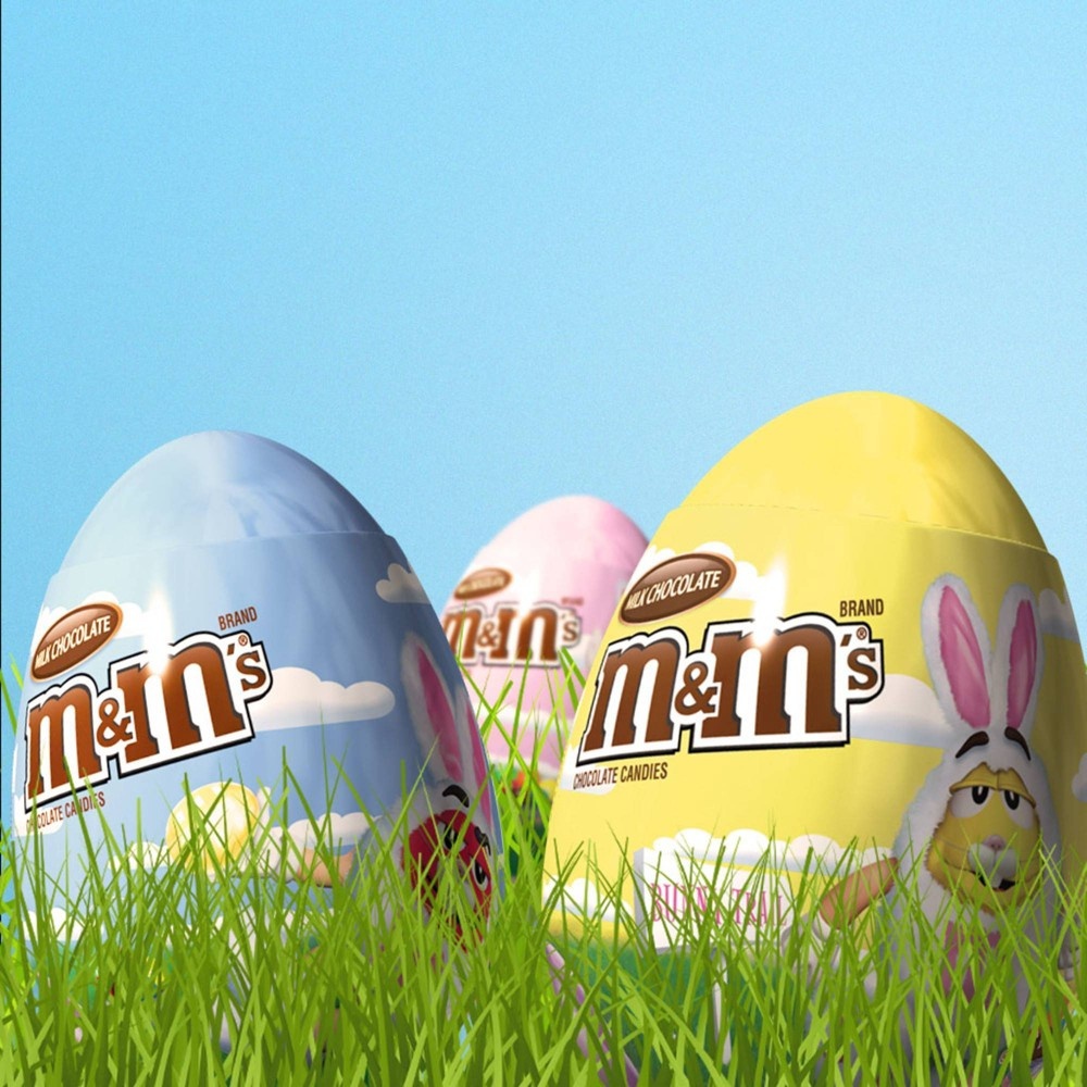 slide 4 of 6, M&M's Milk Chocolate Easter Filled Egg, 0.93 oz