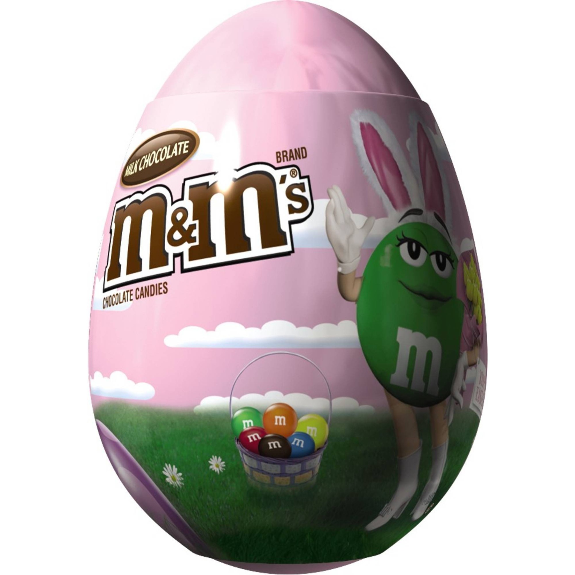 slide 1 of 6, M&M's Milk Chocolate Easter Filled Egg, 0.93 oz