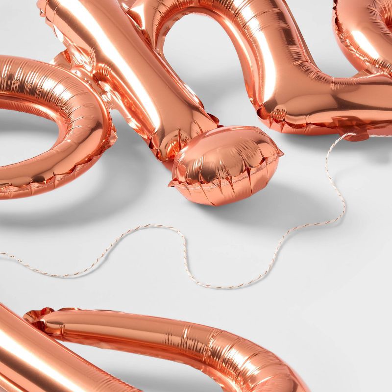 slide 3 of 4, Bride' Balloon Banner Rose Gold - Spritz™. For Bachelorette Parties and Bridal Showers, 1 ct