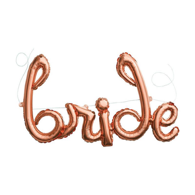 slide 1 of 2, 'BRIDE' Wedding Balloon - Spritz™, 1 ct