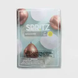 20ct 12" Metallic Balloon Pack Brown - Spritz™