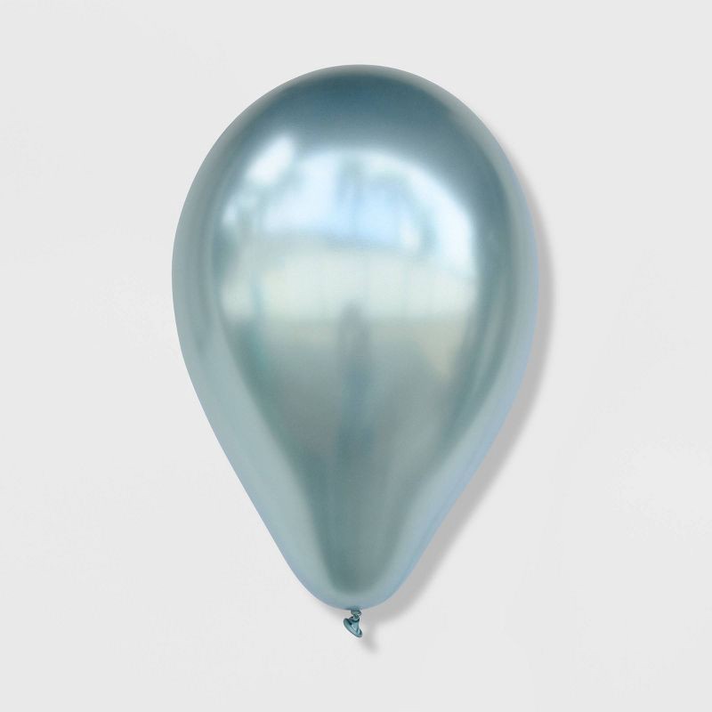 slide 4 of 5, 20ct 12" Metallic Balloon Pack Teal - Spritz™, 20 ct