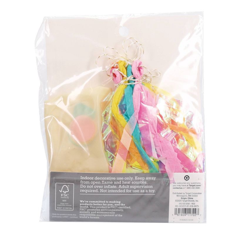 slide 3 of 3, Confetti Tassel Balloon - Spritz™, 1 ct