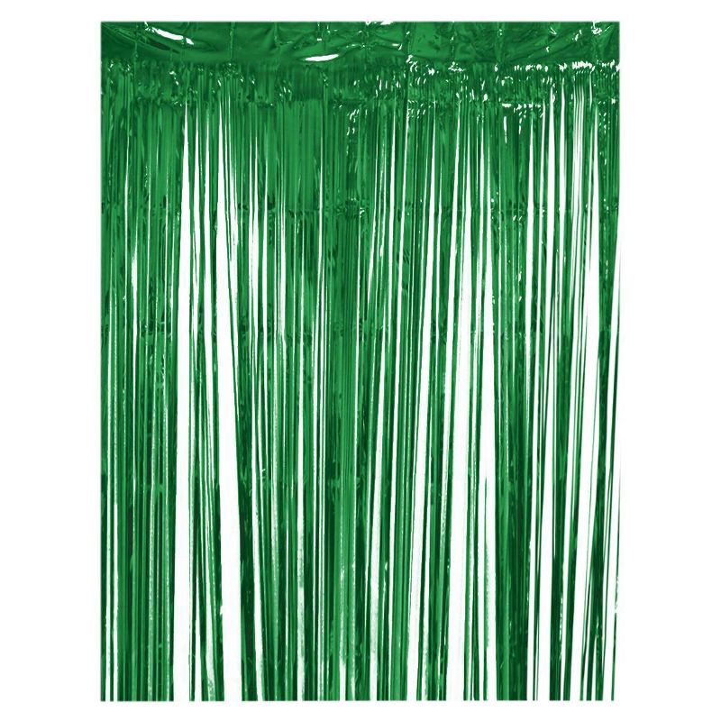 slide 1 of 2, Fringe Party Backdrop Green - Spritz™, 1 ct