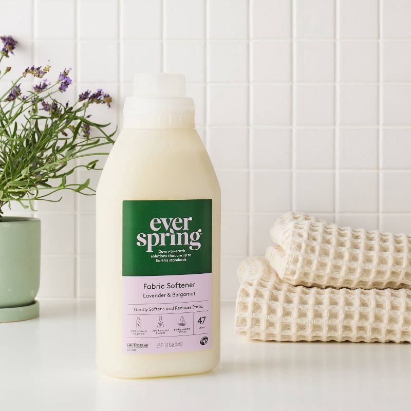 slide 2 of 3, Fabric Softener - Lavender & Bergamot - 32 fl oz - Everspring™, 32 fl oz